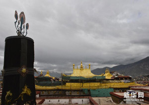  Renovation work at temple in Tibet near complete